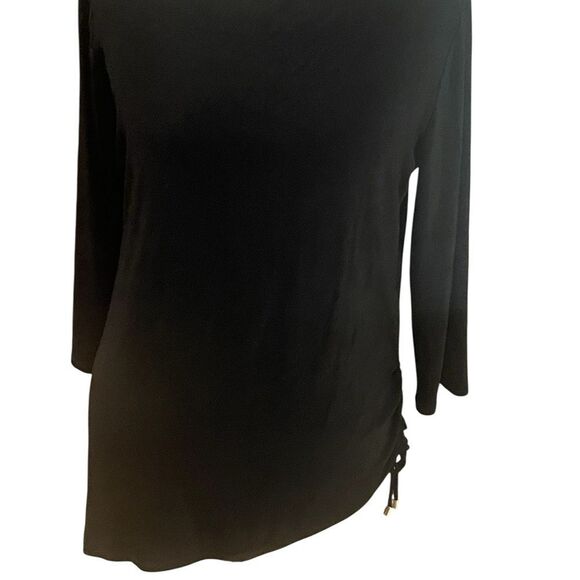 Chico's Black Long Sleeve Top size large (2) like new excellent condition - Picture 1 of 2
